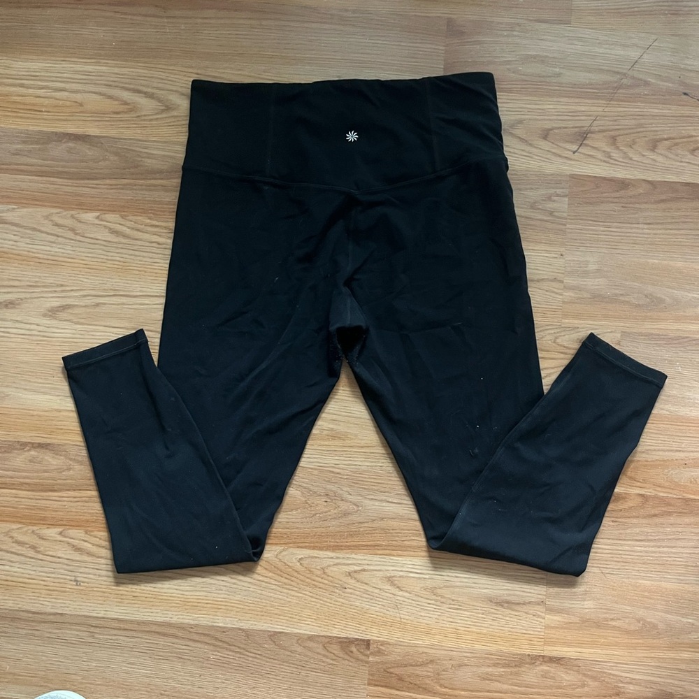 Athleta Black Leggings Sleek Tapered Fit